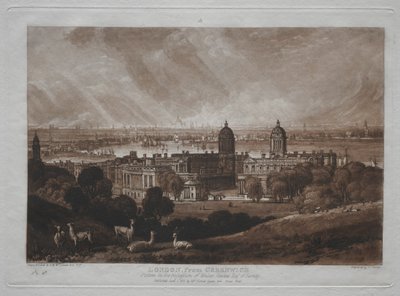 Liber Studiorum: Londra da Greenwich da Joseph Mallord William Turner