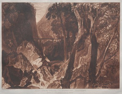 Liber Studiorum: Mulino vicino alla Grande Certosa, Delfinato da Joseph Mallord William Turner