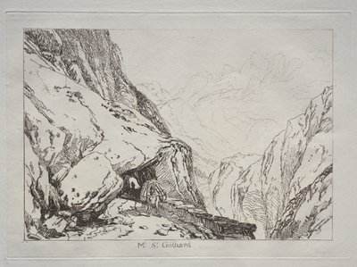Liber Studiorum: Monte San Gottardo da Joseph Mallord William Turner