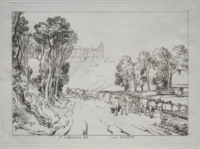 Liber Studiorum: St. Catherines Hill, vicino a Guilford da Joseph Mallord William Turner