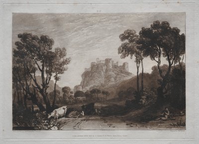 Liber Studiorum: Il castello sopra i prati da Joseph Mallord William Turner