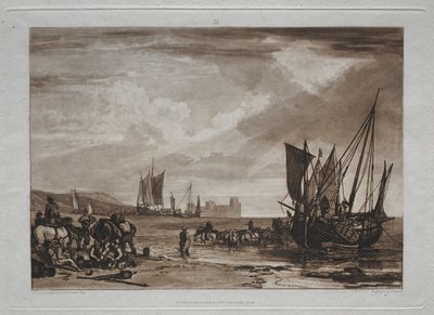 Liber Studiorum: Imbarcazioni che scaricano da Joseph Mallord William Turner