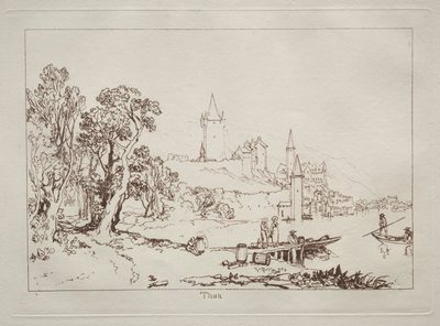 Liber Studiorum: Ville de Thun, Svizzera da Joseph Mallord William Turner