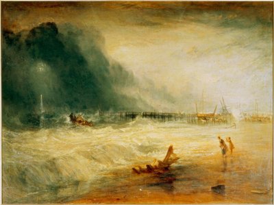 Scialuppa di salvataggio e apparato Manby da Joseph Mallord William Turner
