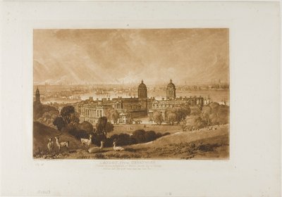 Londra da Greenwich, tavola 26 da Liber Studiorum da Joseph Mallord William Turner