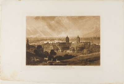 Londra da Greenwich, tavola 26 da Liber Studiorum da Joseph Mallord William Turner