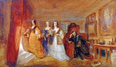 Lucy, Contessa di Carlisle, e Dorothy Percy in visita al loro padre Lord Percy, c1831 da Joseph Mallord William Turner