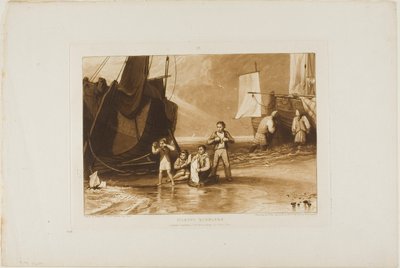 Dilettanti marini, tavola 29 da Liber Studiorum da Joseph Mallord William Turner