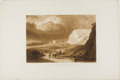 Torri Martello Vicino a Bexhill, Sussex, tavola 34 da Liber Studiorum da Joseph Mallord William Turner