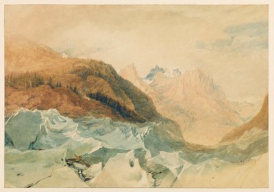 Mer de Glace, Chamonix, con la capanna di Blair, 1806 da Joseph Mallord William Turner