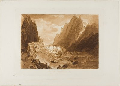 Mer de Glace, tavola 50 da Liber Studiorum da Joseph Mallord William Turner
