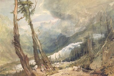 Mere de Glace, nella valle di Chamouni, Svizzera da Joseph Mallord William Turner