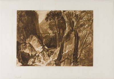 Mulino vicino alla Grande Chartreuse, tavola 54 da Liber Studiorum da Joseph Mallord William Turner