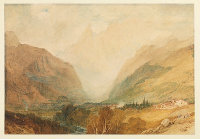 Monte Bianco, da sopra Courmayeur da Joseph Mallord William Turner