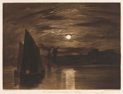 Chiaro di luna sul Medway a Chatham, 1920 da Joseph Mallord William Turner