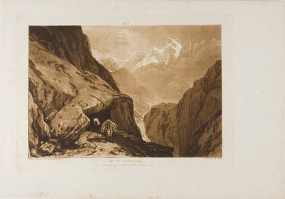 Monte San Gottardo, tavola 9 da Liber Studiorum da Joseph Mallord William Turner