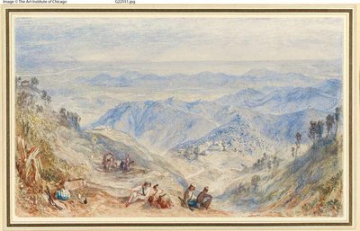 Mussooree e il Dhoon da Landour da Joseph Mallord William Turner