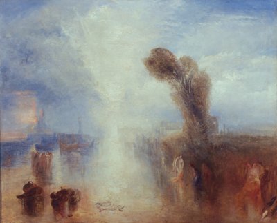 Ragazze pescatrici napoletane sorprese a fare il bagno al chiaro di luna da Joseph Mallord William Turner