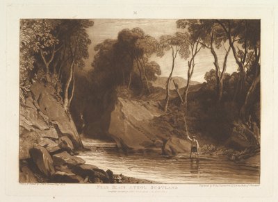 Vicino a Blair Athol, Scozia Liber Studiorum, parte VI, tavola 30, 1 giugno 1811 da Joseph Mallord William Turner