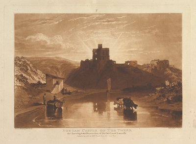 Castello di Norham sul Tweed, Liber Studiorum, parte XII, tavola 57, 1 gennaio 1816 da Joseph Mallord William Turner