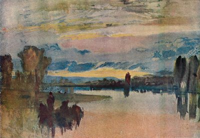 Sul Lago a Petworth - Sera, 1909 da Joseph Mallord William Turner