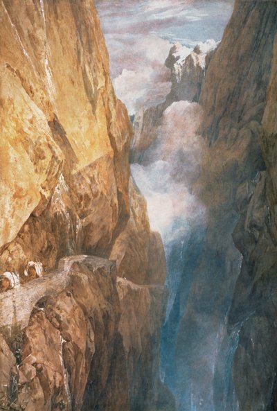 Passaggio del Monte San Gottardo dal Ponte del Diavolo, 1804 da Joseph Mallord William Turner