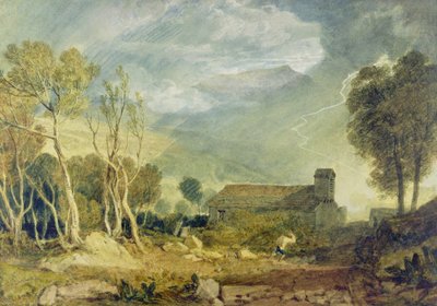 Vecchia chiesa di Patterdale, c.1810-15 da Joseph Mallord William Turner