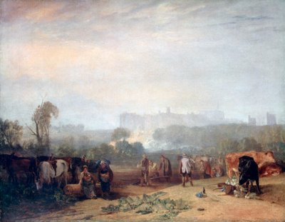 Aratura delle rape, vicino a Slough, Windsor, c. 1809 da Joseph Mallord William Turner
