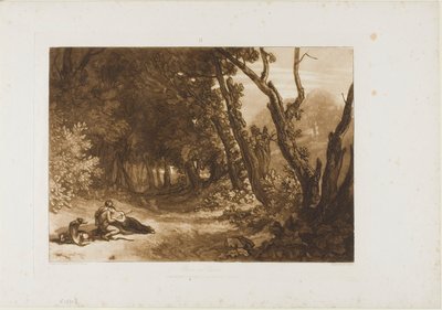 Procri e Cefalo, tavola 41 da Liber Studiorum da Joseph Mallord William Turner