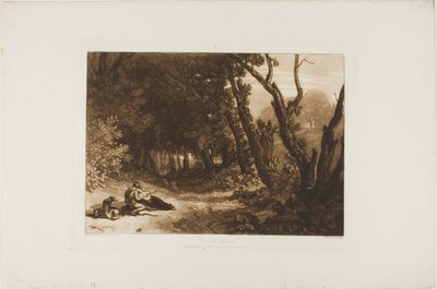 Procri e Cefalo, tavola 41 da Liber Studiorum da Joseph Mallord William Turner