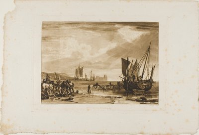 Scena sulla costa francese, tavola 4 da Liber Studiorum da Joseph Mallord William Turner
