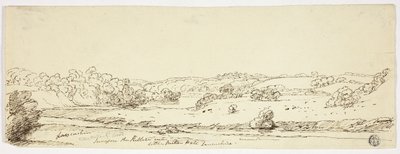 Scene sul Kibble vicino a Little Milton Hall, Lancashire da Joseph Mallord William Turner
