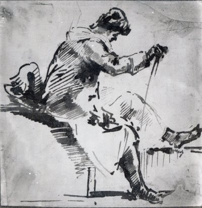 Uomo seduto da Joseph Mallord William Turner