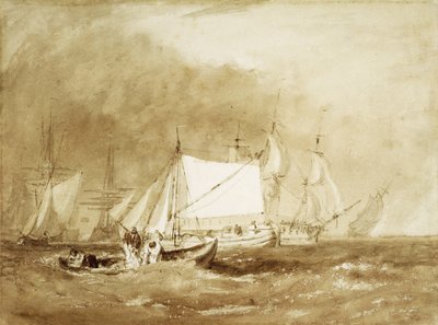 Scena di Navigazione, con Pescatori, c.1815-20 da Joseph Mallord William Turner