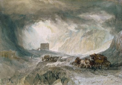 Tempesta di neve, Mont Cenis da Joseph Mallord William Turner