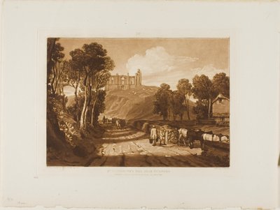 Collina di Santa Caterina presso Guilford, lastra 33 dal Liber Studiorum da Joseph Mallord William Turner