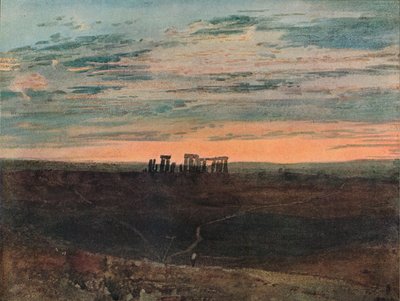 Stonehenge: Tramonto, 1909 da Joseph Mallord William Turner