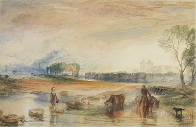 Tramonto e sorgere della luna da Joseph Mallord William Turner