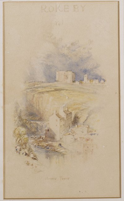La Torre di Bowes, c.1833 da Joseph Mallord William Turner