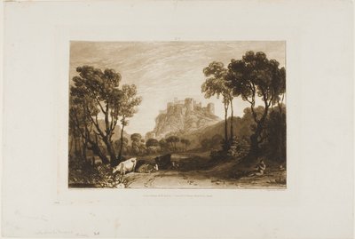 Il Castello Sopra i Prati, tavola 8 da Liber Studiorum da Joseph Mallord William Turner