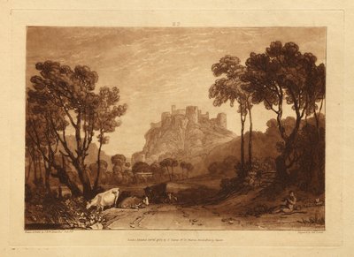 Il castello sopra i prati da Joseph Mallord William Turner