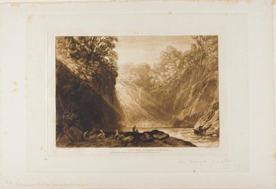 La caduta del Clyde, tavola 18 da Liber Studiorum da Joseph Mallord William Turner
