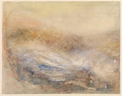 Le cascate del Reno a Sciaffusa da Joseph Mallord William Turner