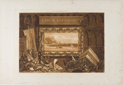 Il frontespizio del Liber Studiorum da Joseph Mallord William Turner