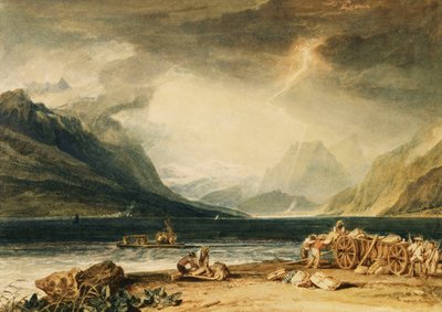Il lago di Thun, Svizzera, c.1802-10 da Joseph Mallord William Turner