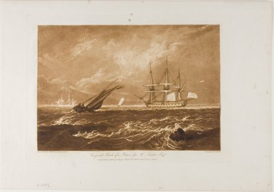 Il capo pezzo di mare, tavola 20 da Liber Studiorum da Joseph Mallord William Turner