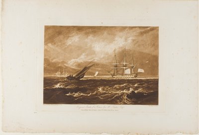 Il capo pezzo di mare, tavola 20 da Liber Studiorum da Joseph Mallord William Turner