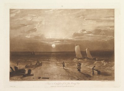 Il pezzo di mare di Mildmay Liber Studiorum, parte VIII, tavola 40, 11 febbraio 1812 da Joseph Mallord William Turner