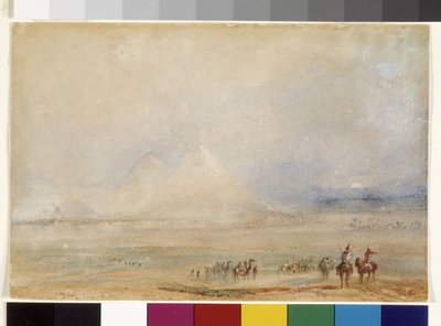 Le piramidi di Giza, circa 1832 da Joseph Mallord William Turner