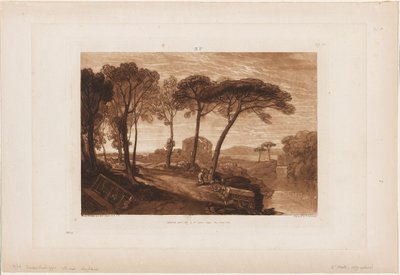 Il tempio di Minerva Medica, tavola 23 da Liber Studiorum da Joseph Mallord William Turner